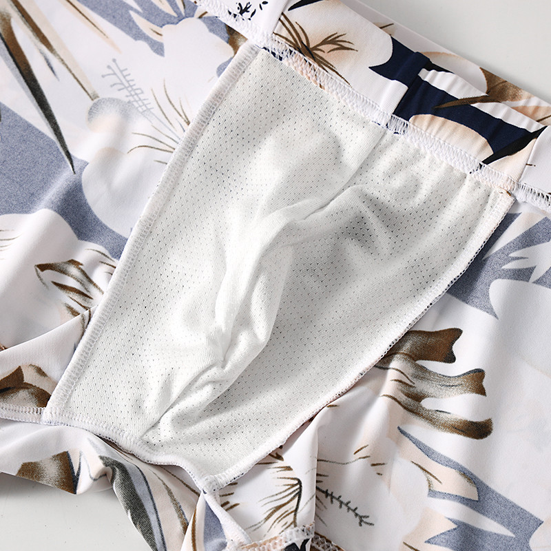Men's Ice Silk Printed Swim Tr - Boxer Shorts Modal review and price