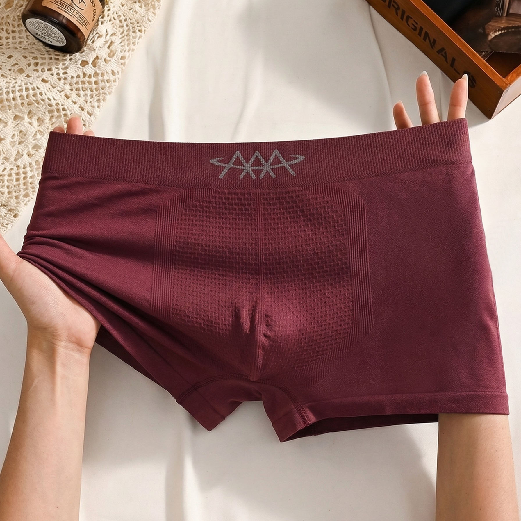 1pcs Elastic Underwear Men's B - Boxer Shorts Modal review and price