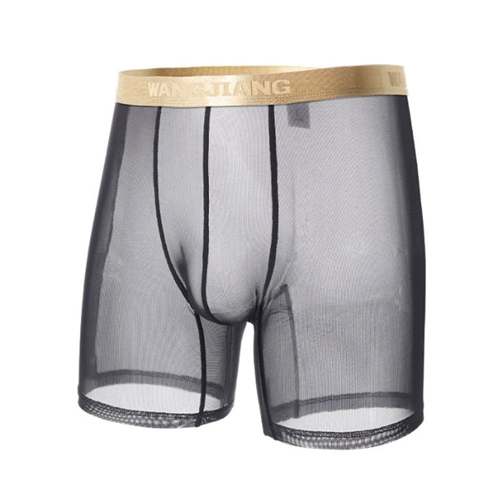 Men Mesh See Through   Thin Se - Boxer Shorts Modal review and price