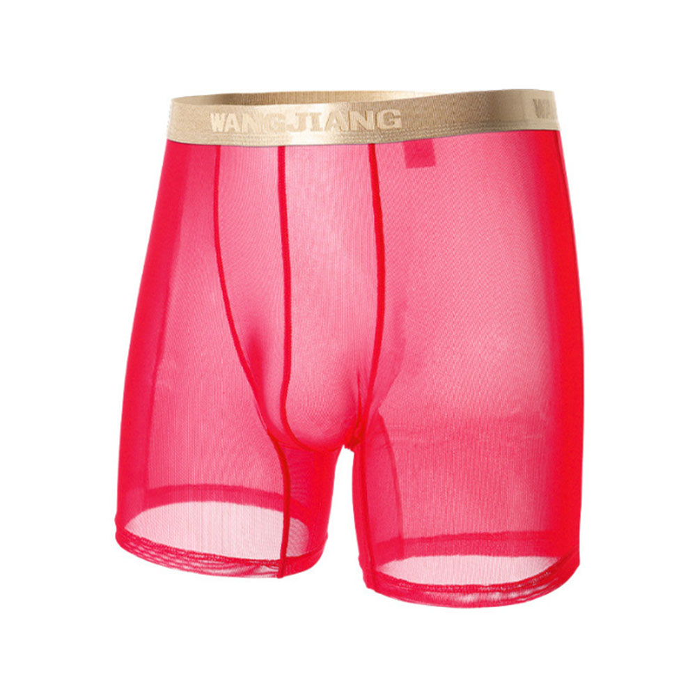 Men Mesh See Through   Thin Se - Boxer Shorts Modal review and price