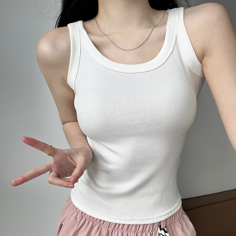 Women Tank Top Solid Color Sle - Tank Top Ribbed review and price